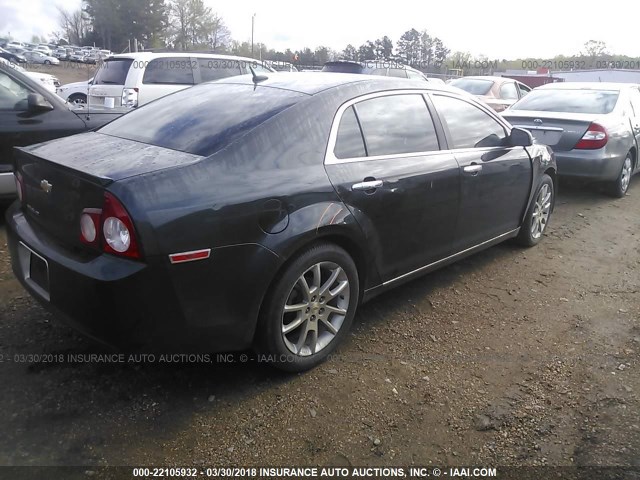 1G1ZE5E10BF260334 - 2011 CHEVROLET MALIBU LTZ 黑色 照片 4