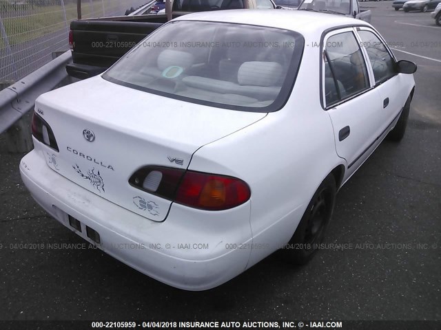 1NXBR12E0XZ213266 - 1999 TOYOTA COROLLA VE/CE/LE WHITE photo 4