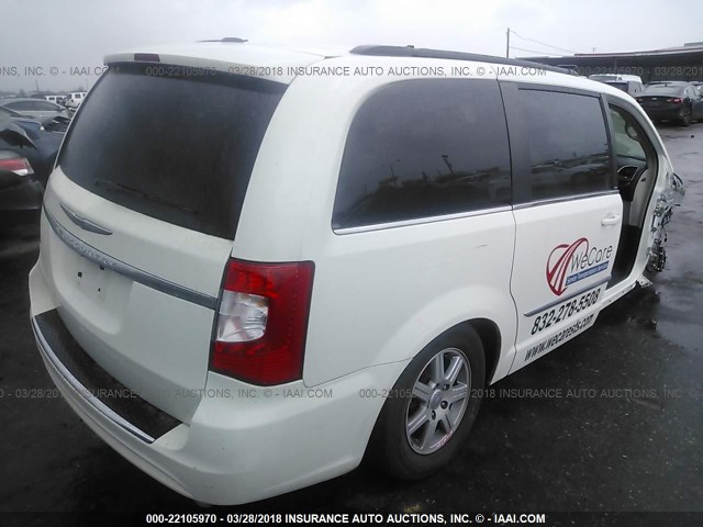 2C4RC1BG9CR305361 - 2012 CHRYSLER TOWN & COUNTRY TOURING WHITE photo 4