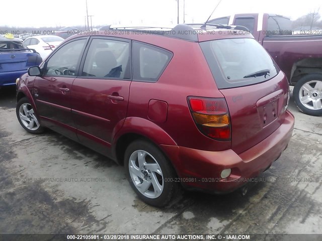 5Y2SL62873Z430369 - 2003 PONTIAC VIBE RED photo 3