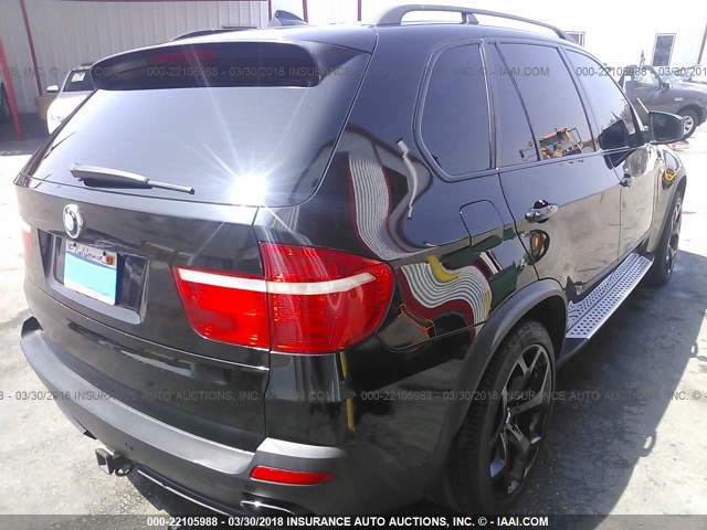5UXFE835X8L167895 - 2008 BMW X5 4.8I BLACK photo 4