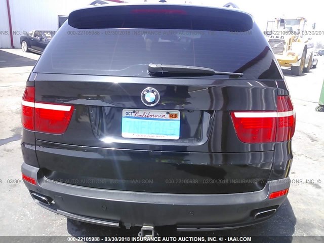 5UXFE835X8L167895 - 2008 BMW X5 4.8I BLACK photo 6
