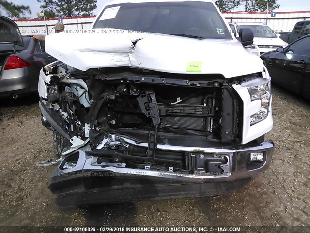 1FTEW1CP5FKE48220 - 2015 FORD F150 SUPERCREW WHITE photo 6