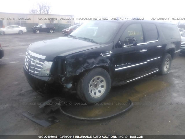 1GYFK66867R204810 - 2007 CADILLAC ESCALADE ESV BLACK photo 2