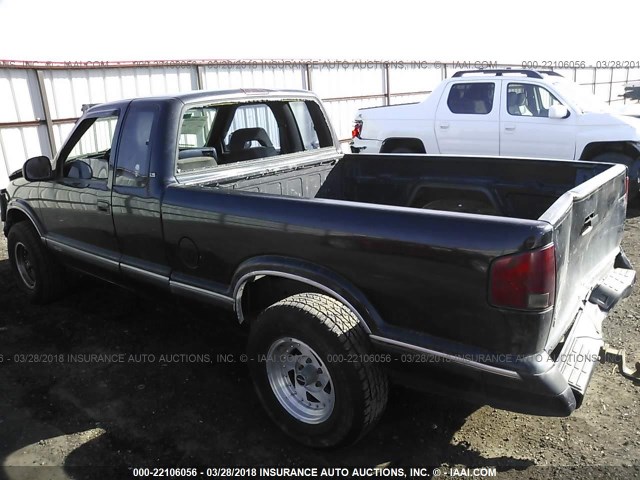 1GCDT19W9T8138812 - 1996 CHEVROLET S TRUCK S10 BLACK photo 3