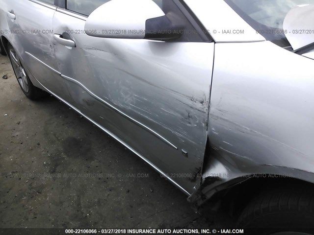 1G2ZJ57B094263866 - 2009 PONTIAC G6 SILVER photo 6