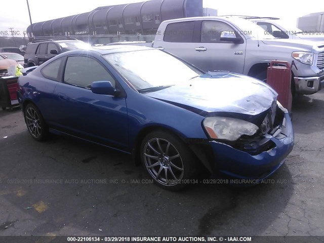 JH4DC53072C021493 - 2002 ACURA RSX TYPE-S BLUE photo 1