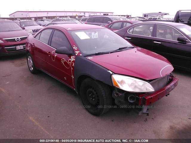 1G2ZF58B674103410 - 2007 PONTIAC G6 VALUE LEADER/BASE RED photo 6