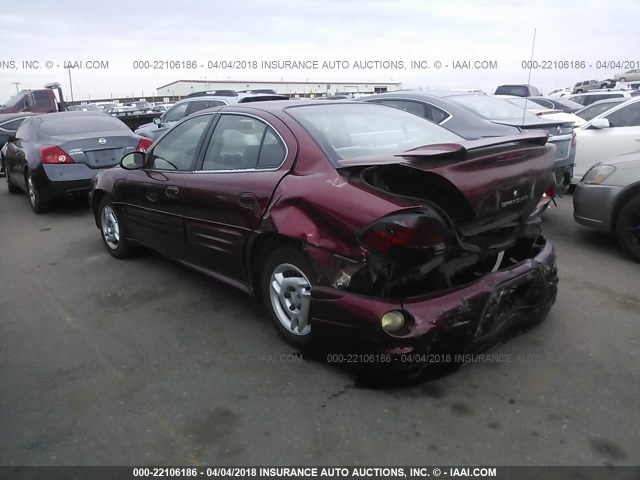 1G2NF52E82C292898 - 2002 PONTIAC GRAND AM SE1 RED photo 3