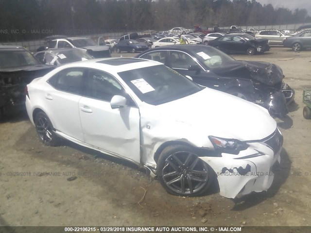 JTHBE1D26F5020243 - 2015 LEXUS IS 350 WHITE photo 1