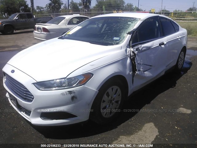 3FA6P0G77DR360614 - 2013 FORD FUSION S WHITE photo 6