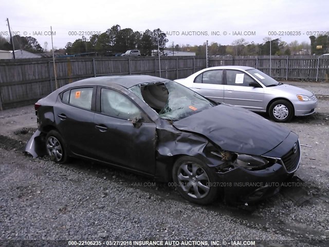 JM1BM1T78E1171933 - 2014 MAZDA 3 SV GRAY photo 1