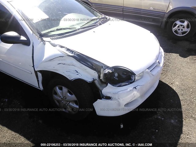 1B3ES16C42D588814 - 2002 DODGE NEON S WHITE photo 6