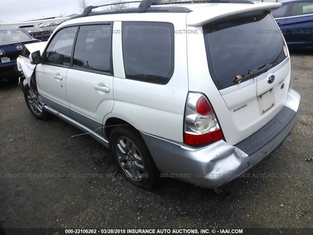 JF1SG67657H706156 - 2007 SUBARU FORESTER 2.5X LL BEAN WHITE photo 3