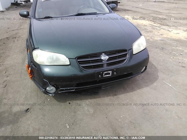 JN1CA31D0YT523884 - 2000 NISSAN MAXIMA GLE/GXE/SE GREEN photo 6