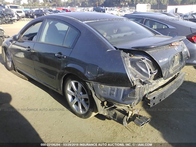 1N4BA41E58C831694 - 2008 NISSAN MAXIMA SE/SL GRAY photo 3