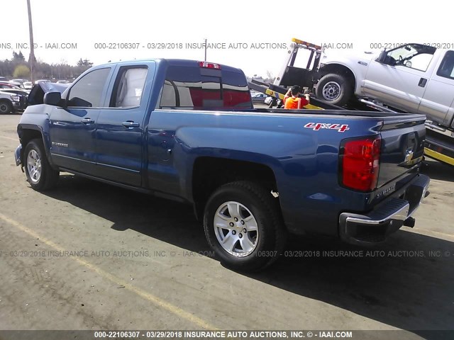 1GCVKREHXFZ169269 - 2015 CHEVROLET SILVERADO K1500 LT BLUE photo 3