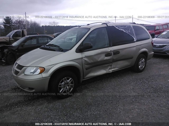 1D4GP24RX6B516316 - 2006 DODGE GRAND CARAVAN SE GOLD photo 2