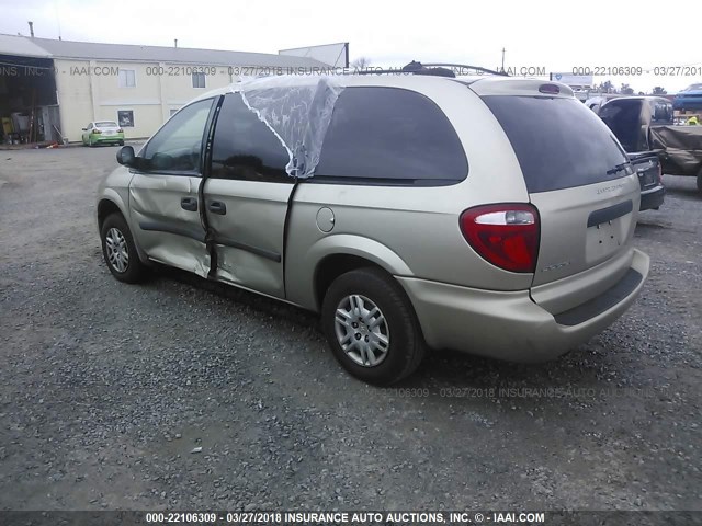 1D4GP24RX6B516316 - 2006 DODGE GRAND CARAVAN SE GOLD photo 3