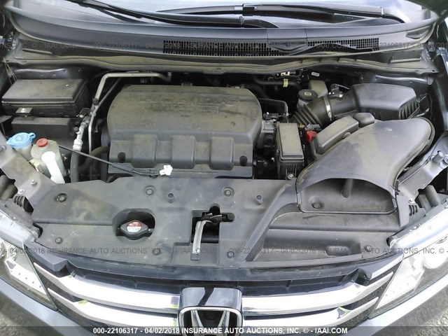 5FNRL5H64FB058286 - 2015 HONDA ODYSSEY EXL ნაცრისფერი ფოტო 10
