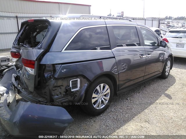 5FNRL5H64FB058286 - 2015 HONDA ODYSSEY EXL ნაცრისფერი ფოტო 4