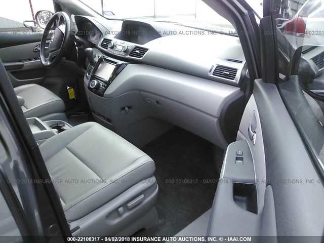 5FNRL5H64FB058286 - 2015 HONDA ODYSSEY EXL ნაცრისფერი ფოტო 5
