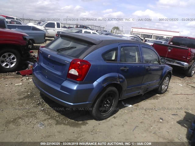 1B3HB48B97D409080 - 2007 DODGE CALIBER SXT Light Blue photo 4