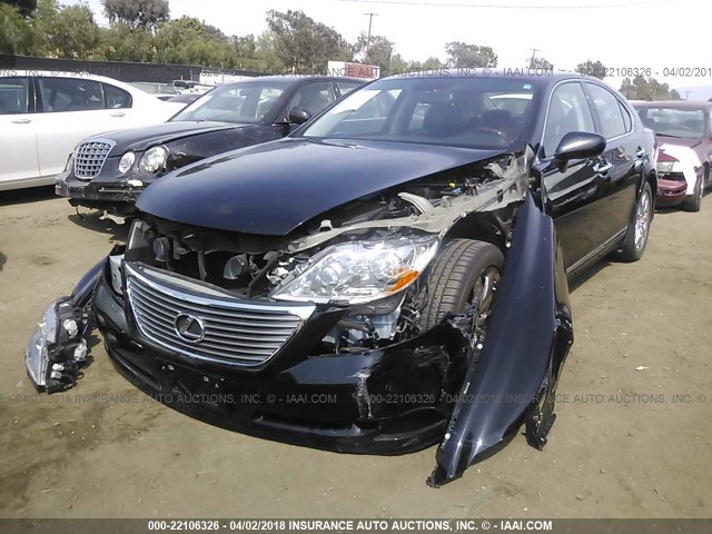 JTHBL46F585056306 - 2008 LEXUS LS 460 BLACK photo 2