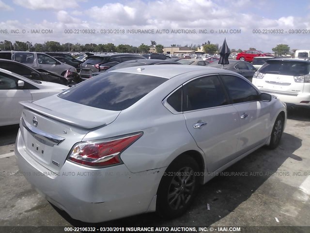 1N4AL3AP8FC491794 - 2015 NISSAN ALTIMA 2.5/S/SV/SL SILVER photo 4