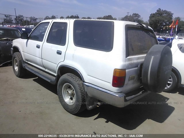 JT3VN39W9M8031338 - 1991 TOYOTA 4RUNNER VN39 SR5 WHITE photo 3