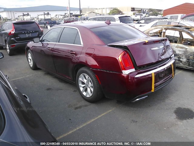 2C3CCAAG1FH849309 - 2015 CHRYSLER 300 LIMITED RED photo 3