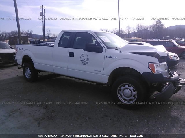 1FTFX1ET9DKE29565 - 2013 FORD F150 SUPER CAB WHITE photo 1