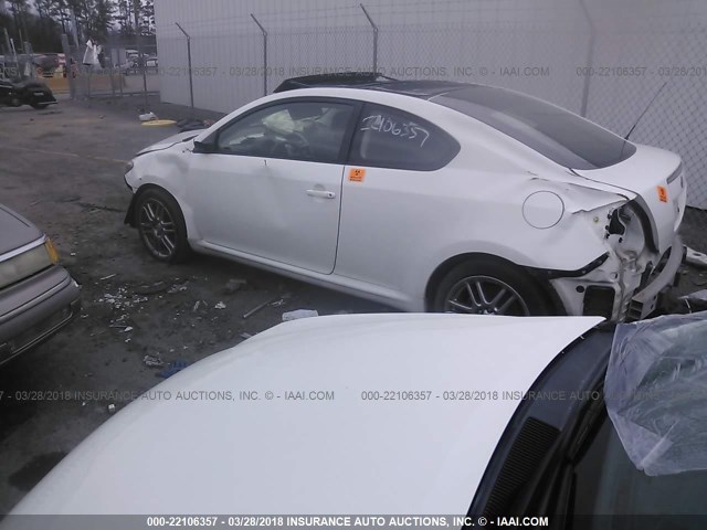 JTKDE3B70A0312554 - 2010 TOYOTA SCION TC 白色 照片 3
