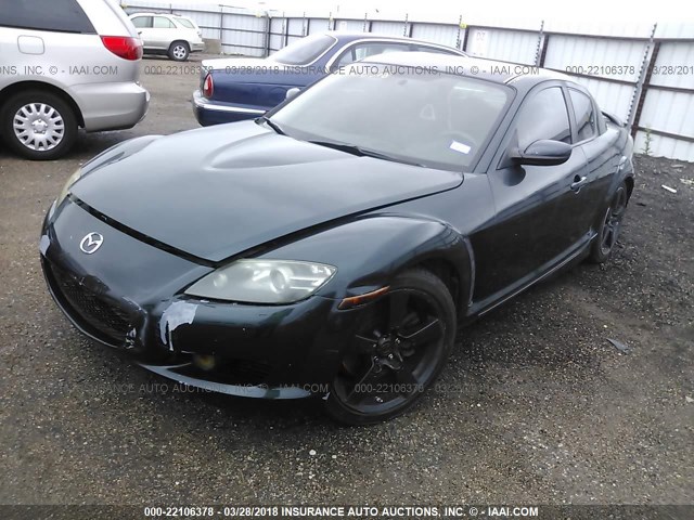 JM1FE173440128121 - 2004 MAZDA RX8 BLACK photo 2