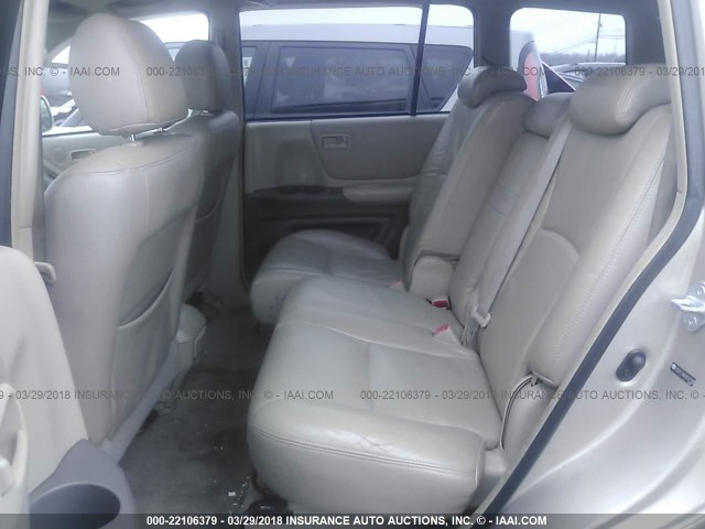 JTEEP21A650107108 - 2005 TOYOTA HIGHLANDER LIMITED TAN photo 8