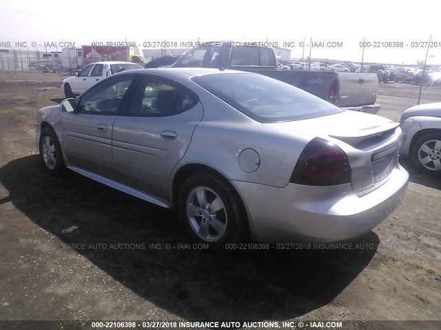 2G2WP552781125675 - 2008 PONTIAC GRAND PRIX SILVER photo 3