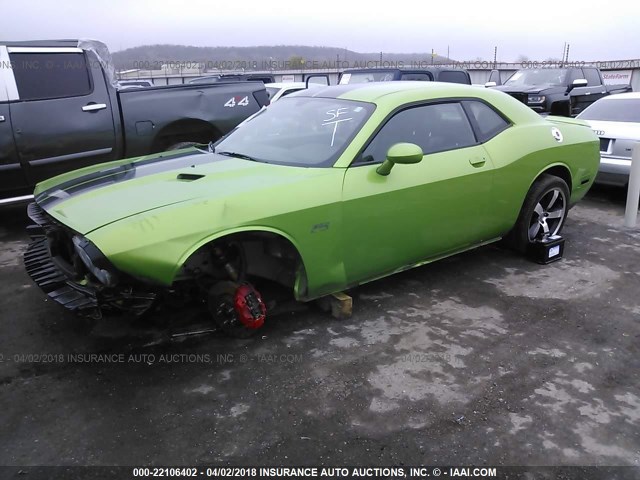 2B3CJ7DJ9BH554613 - 2011 DODGE CHALLENGER SRT-8 绿色 照片 2
