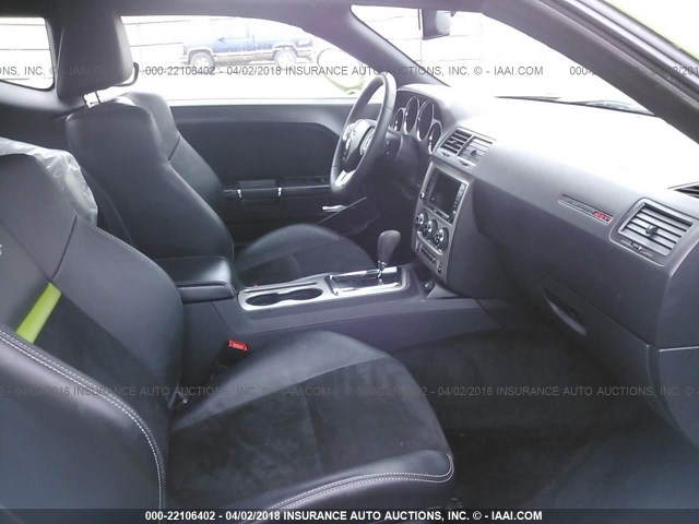 2B3CJ7DJ9BH554613 - 2011 DODGE CHALLENGER SRT-8 绿色 照片 5