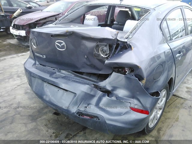 JM1BK323081774864 - 2008 MAZDA 3 S GRAY photo 6