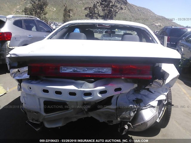 2C3CDYAG1EH213090 - 2014 DODGE CHALLENGER SXT WHITE photo 6