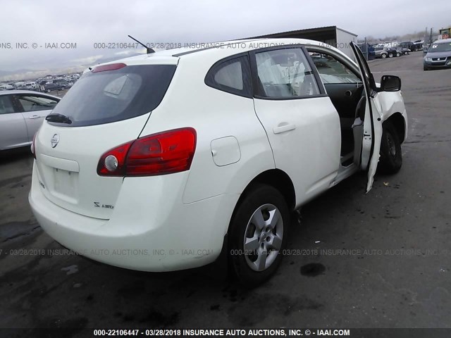 JN8AS58V98W107721 - 2008 NISSAN ROGUE S/SL WHITE photo 4