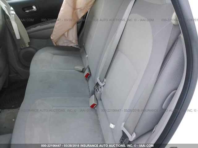 JN8AS58V98W107721 - 2008 NISSAN ROGUE S/SL WHITE photo 8