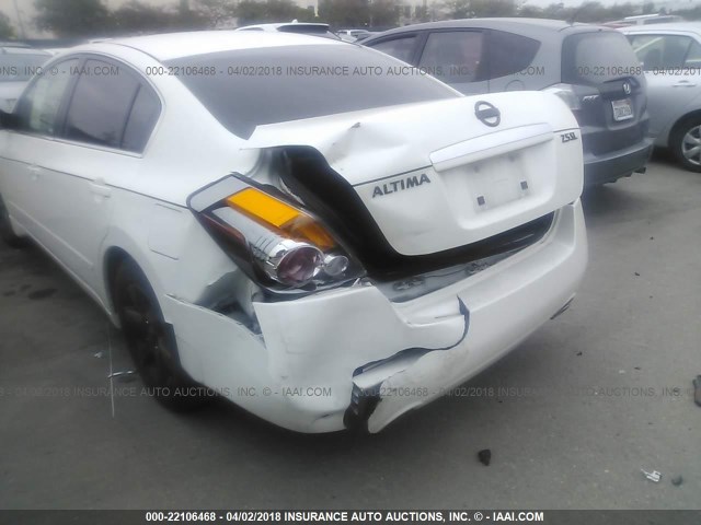 1N4AL21E59N441422 - 2009 NISSAN ALTIMA 2.5/2.5S WHITE photo 6