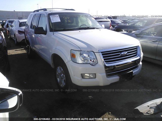 1FMEU63E69UA21019 - 2009 FORD EXPLORER XLT WHITE photo 1