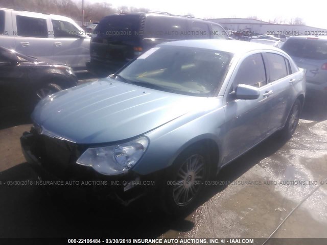 1C3LC56D59N507993 - 2009 CHRYSLER SEBRING TOURING/LIMITED Light Blue photo 2