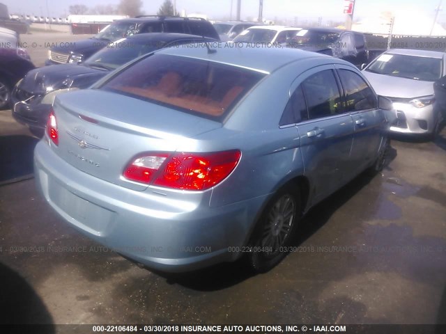 1C3LC56D59N507993 - 2009 CHRYSLER SEBRING TOURING/LIMITED Light Blue photo 4