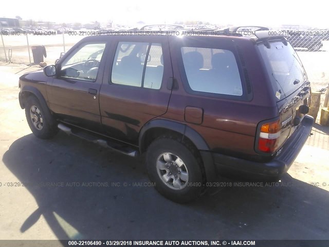 JN8AR05Y9WW247617 - 1998 NISSAN PATHFINDER LE/SE/XE MAROON photo 3