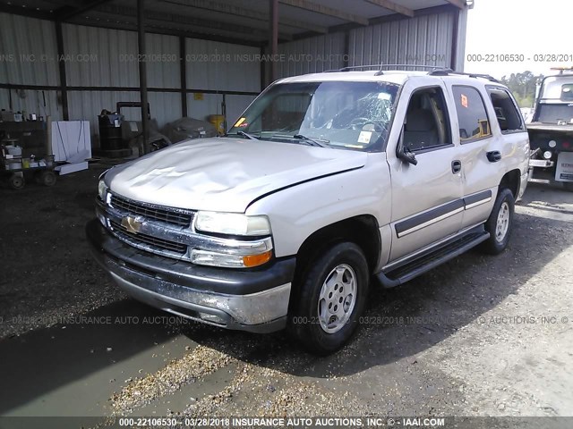 1GNEC13V35R190865 - 2005 CHEVROLET TAHOE C1500 SILVER photo 2