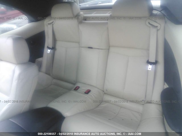 WBAEK13527CN83092 - 2007 BMW 650 I WHITE photo 8