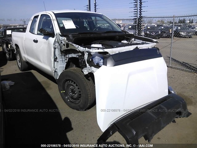 5TFUM5F15GX065463 - 2016 TOYOTA TUNDRA DOUBLE CAB SR/SR5 WHITE photo 1